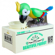 Dětská pokladnička papoušek - více barev