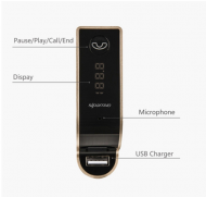 Multifunkční handsfree do auta s Bluetooth a USB - více barev