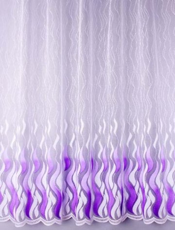 Záclona skleněná vlna - fialová Velikost: výška 180cm