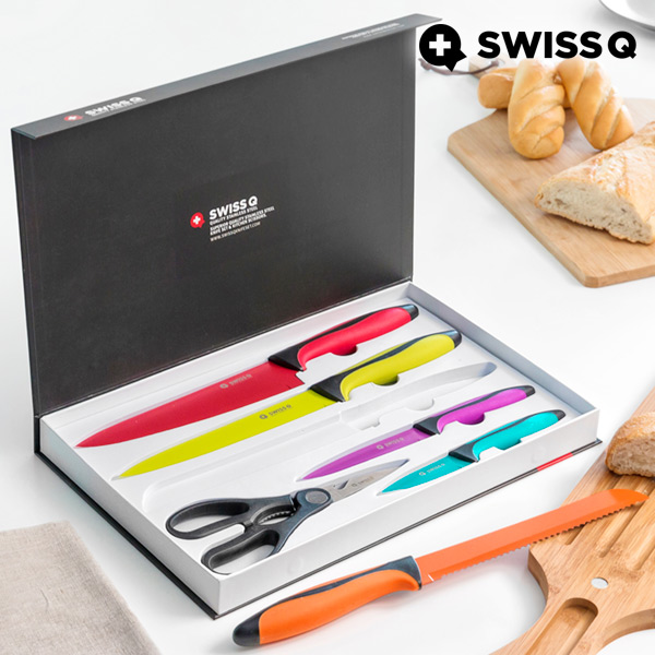 Nože z Nerezové Oceli Swiss Q High Quality (6 kusů) Nože z Nerezové Oceli Swiss Q High Quality (6 kusů)