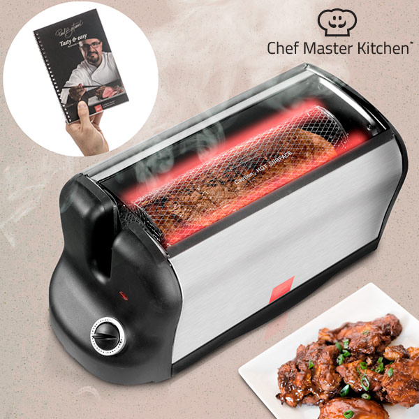 Přenosná Elektrická Trouba Smart Rotisserie S s Knihou Receptů 600W Přenosná Elektrická Trouba Smart Rotisserie S s Knihou Receptů 600W