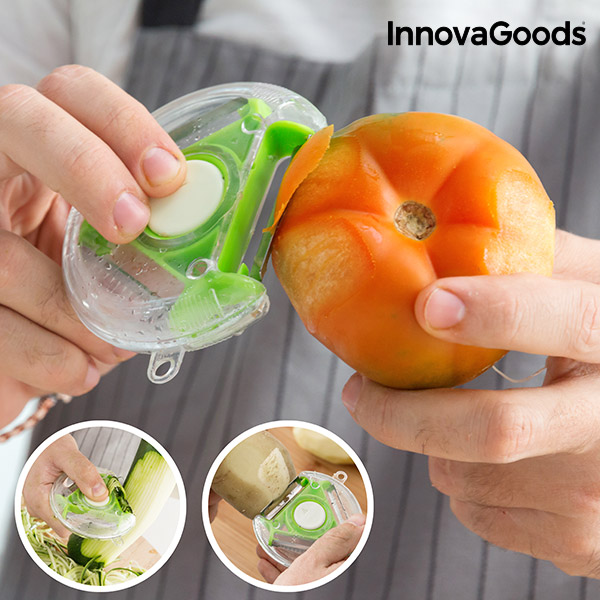 Rotační Škrabka a Kráječ 4 v 1 InnovaGoods Rotační Škrabka a Kráječ 4 v 1 InnovaGoods