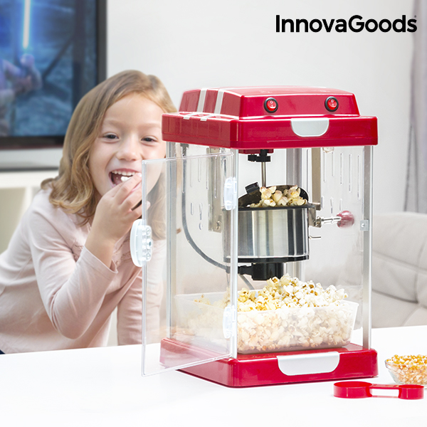 Popcornovač Tasty Pop Times InnovaGoods 310 W Červený Popcornovač Tasty Pop Times InnovaGoods 310 W Červený