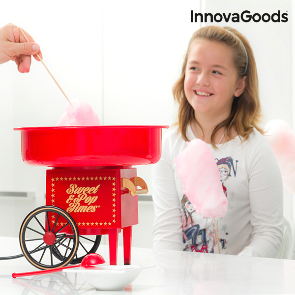 Výrobník Cukrové Vaty InnovaGoods 500W Červený Výrobník Cukrové Vaty InnovaGoods 500W Červený