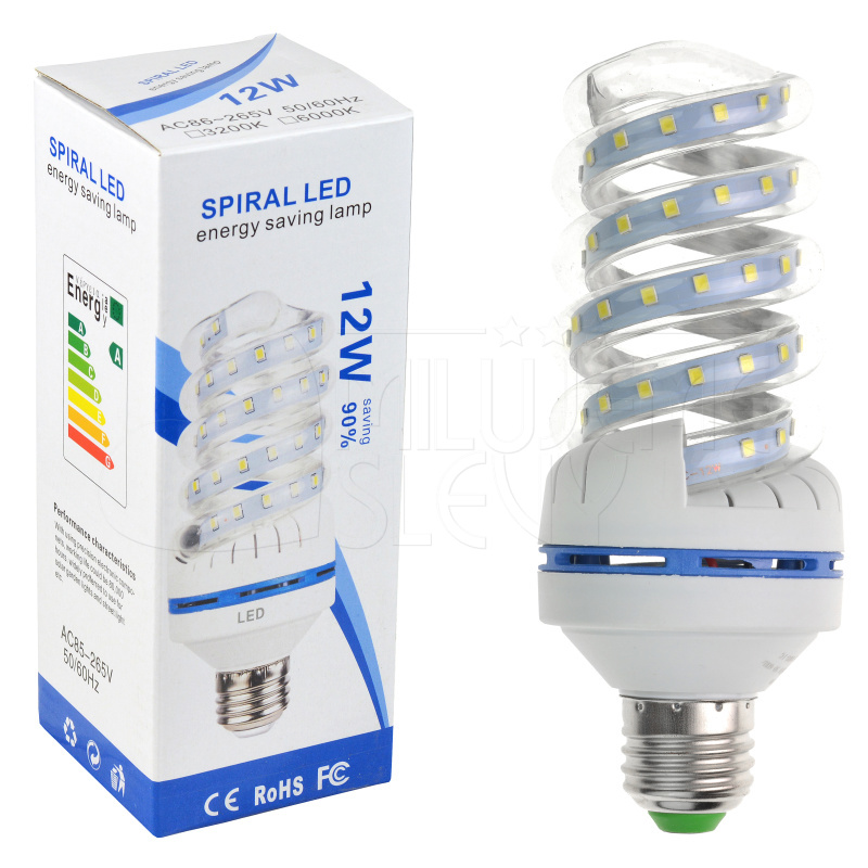 LED žárovka spirálová E27 - 12W LED žárovka spirálová E27 - 12W
