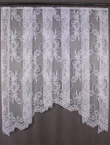 Hotová oblouková záclona BOHUSLAVA Velikost: 330x160 cm