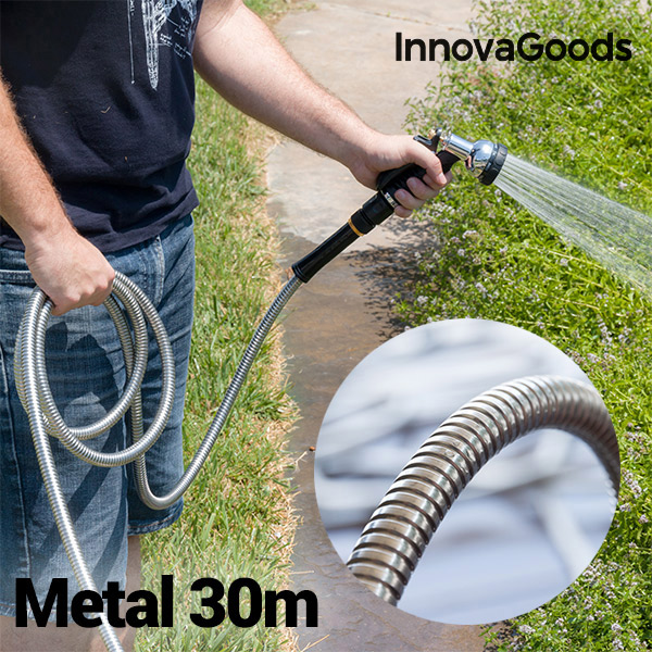 Nerozbitná Kovová Hadice InnovaGoods (30 m) Nerozbitná Kovová Hadice InnovaGoods (30 m)
