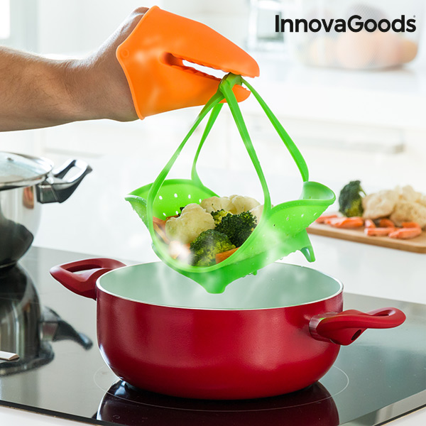 Skládací Silikonový Napařovač InnovaGoods Skládací Silikonový Napařovač InnovaGoods
