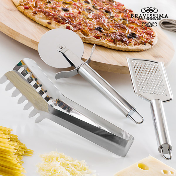 Náčiní na Pizzu a Těstoviny Bravissima Kitchen (3 kusy) Náčiní na Pizzu a Těstoviny Bravissima Kitchen (3 kusy)