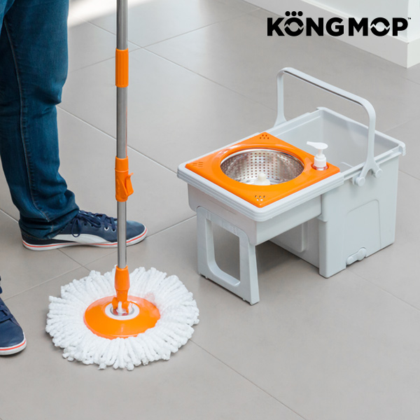 Otočný Mop s Rotačním Kbelíkem Kong Mop Easy Otočný Mop s Rotačním Kbelíkem Kong Mop Easy